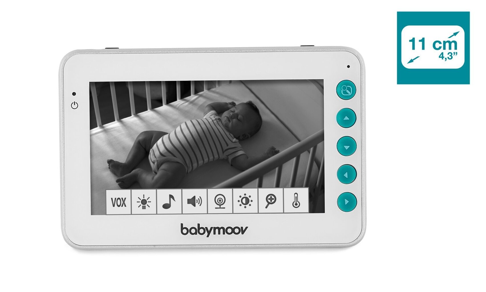 Bezvadu elektroniskā aukle Babymoov Babyphone YOO-MOOV 360° A014417 cena un informācija | Radio un video aukles | 220.lv