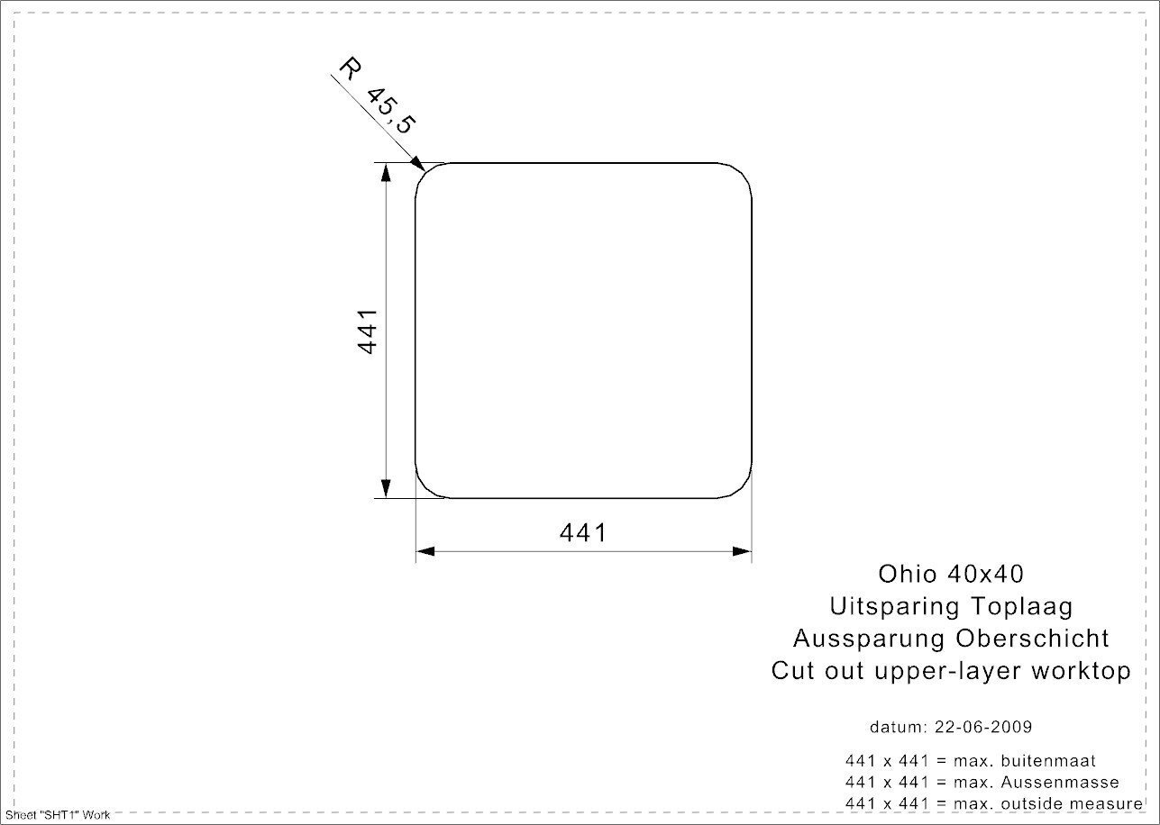 Unikāla krāsaina izlietne ar greznu metāla un perlamutra vāku Reginox Ohio 40X40 Arctic White (L) цена и информация | Virtuves izlietnes | 220.lv