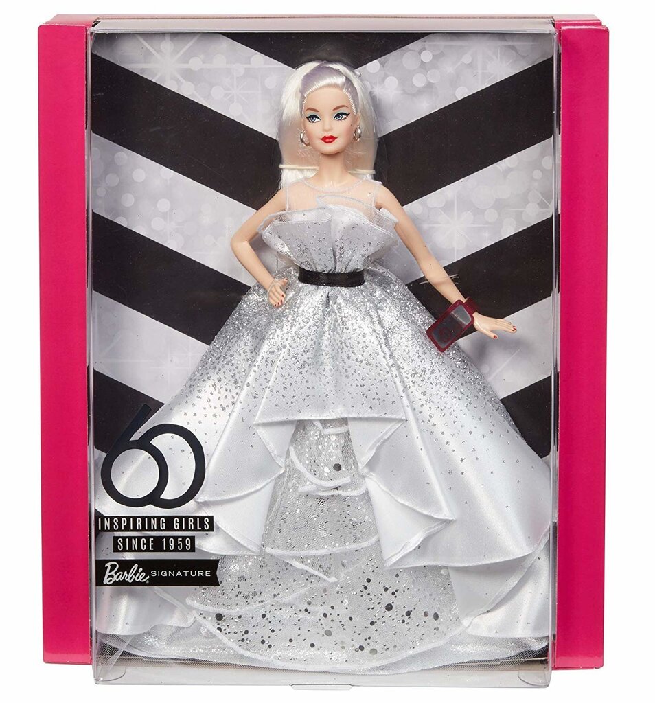 Kolekcijas lelle Barbie "60-ā gadadiena" цена и информация | Rotaļlietas meitenēm | 220.lv