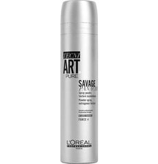 Izsmidzināms matu veidošanas pūderis L'Oreal Professionnel Tecni Art Savage Panache 250 ml cena un informācija | Matu veidošanas līdzekļi | 220.lv