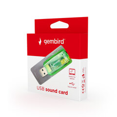 Gembird SC-USB-01, Virtus cena un informācija | Skaņas kartes | 220.lv