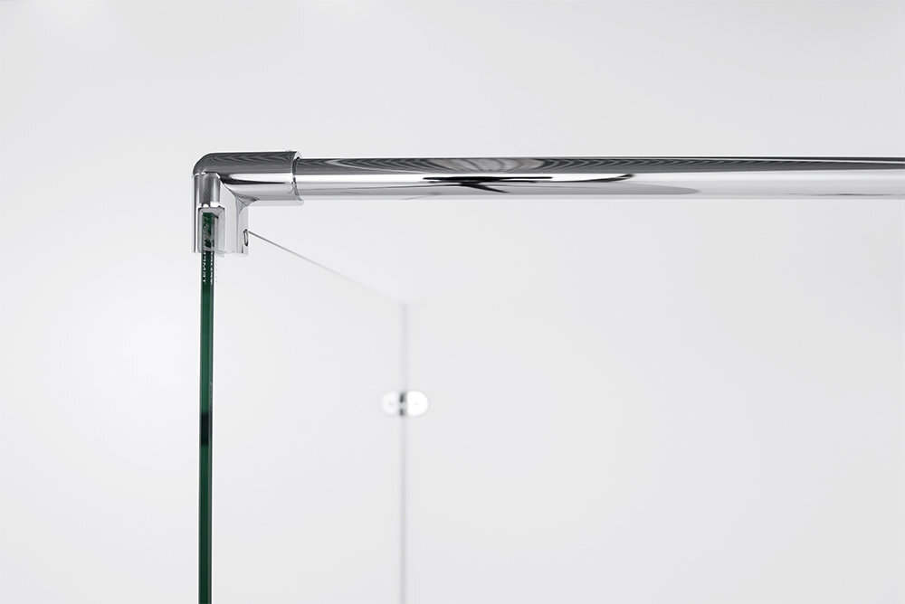 Bezrāmja dušas ekrāns Brasta Glass Dora cena un informācija | Dušas durvis, dušas sienas | 220.lv