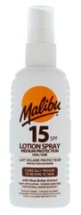 Izsmidzināms aizsargājošs losjons Malibu SPF 15 100 ml цена и информация | Кремы от загара | 220.lv