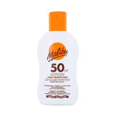 Aizsargājošs losjons no saules Malibu SPF 50 200 ml cena un informācija | Sauļošanās krēmi | 220.lv