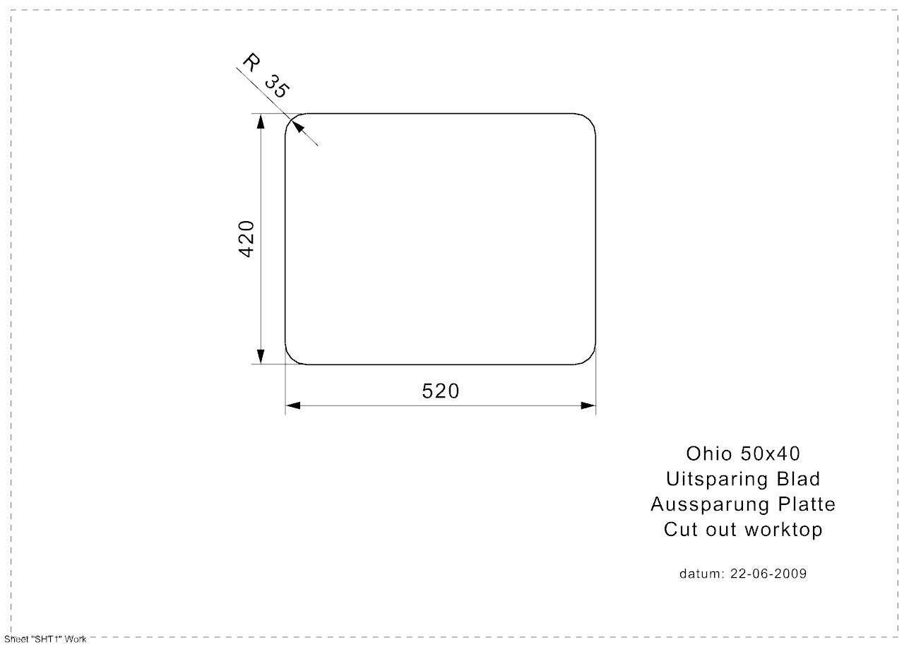 Unikālas krāsas izlietne ar greznu metāla un perlamutra pārklājumu Reginox Ohio 50X40 Midnight sky (L) cena un informācija | Virtuves izlietnes | 220.lv