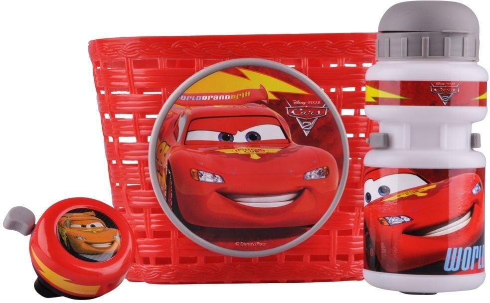 Velosipēdista komplekts Disney Cars K892508, sarkans цена и информация | Velo somas, telefona turētāji | 220.lv