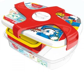 Pusdienu kastīte Maped Picnik Kids Concept 3 daļas 1.78l Comics cena un informācija | Trauki pārtikas uzglabāšanai | 220.lv