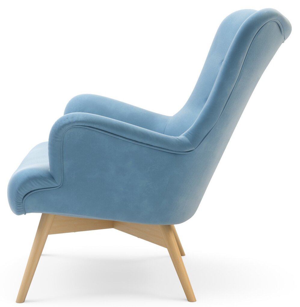 Krēsls Zele, gaiši zils cena un informācija | Atpūtas krēsli | 220.lv