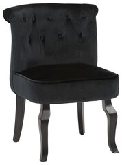 Atzveltnes krēsls Brittany Velvet, melns cena un informācija | Atpūtas krēsli | 220.lv