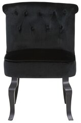 Atzveltnes krēsls Brittany Velvet, melns cena un informācija | Atpūtas krēsli | 220.lv