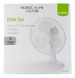 Ventilators Nordic Home Culture NHC FT-532 цена и информация | Ventilatori | 220.lv