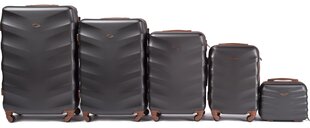 Комплект 5 чемоданов Wings 402-5, темно-серый цена и информация | Чемоданы, дорожные сумки | 220.lv