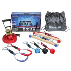 Набор веревок с препятствиями Schildkrot Slackers Ninja Line Intro-Kit цена и информация | Игрушки для песка, воды, пляжа | 220.lv