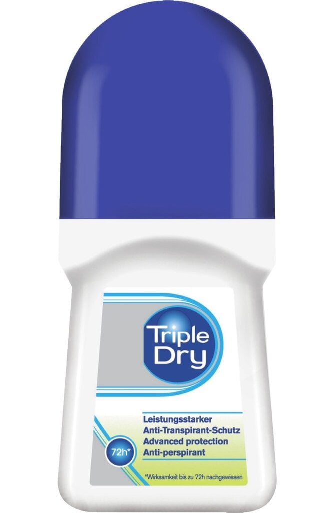 Pretsviedru rullītis bez smaržas Triple Dry 50ml cena un informācija | Dezodoranti | 220.lv