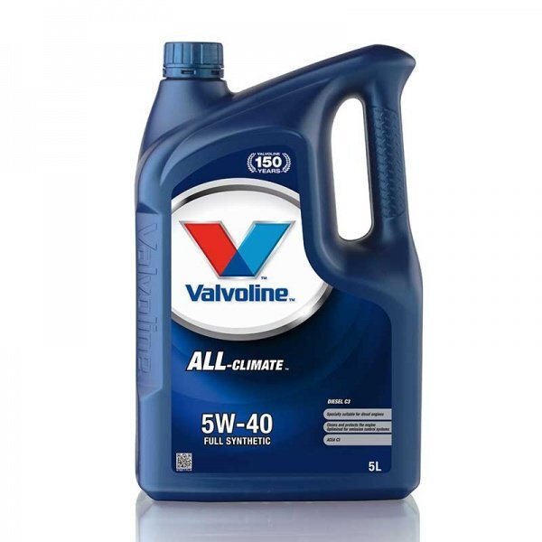 Dzinēja eļļa Valvoline ALL CLIMATE DIESEL C3 5W40, 5L, цена и информация | Motoreļļas | 220.lv