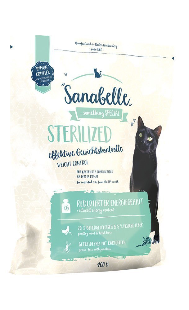Sanabelle sterilizētiem kaķiem Sterilized, 0,4 kg цена и информация | Sausā barība kaķiem | 220.lv