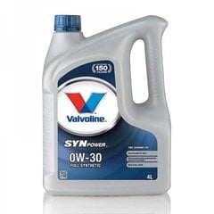 Масло моторное Valvoline SYNPOWER FE 0W30, 4 л цена и информация | Моторное масло | 220.lv