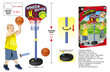 Basketbola komplekts AOJIE AJ3084BK: basketbola statīvs + bumba + pumpis cena un informācija | Ūdens, smilšu un pludmales rotaļlietas | 220.lv