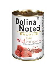 Dolina Noteci Premium Pure ar liellopu gaļu un brūnajiem rīsiem, 800 g cena un informācija | Konservi suņiem | 220.lv