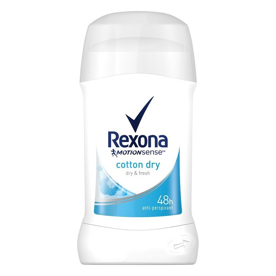 Zīmuļa dezodorants - antiperspirants Rexona Motion Sense Cotton Dry sievietēm 40 ml cena un informācija | Dezodoranti | 220.lv