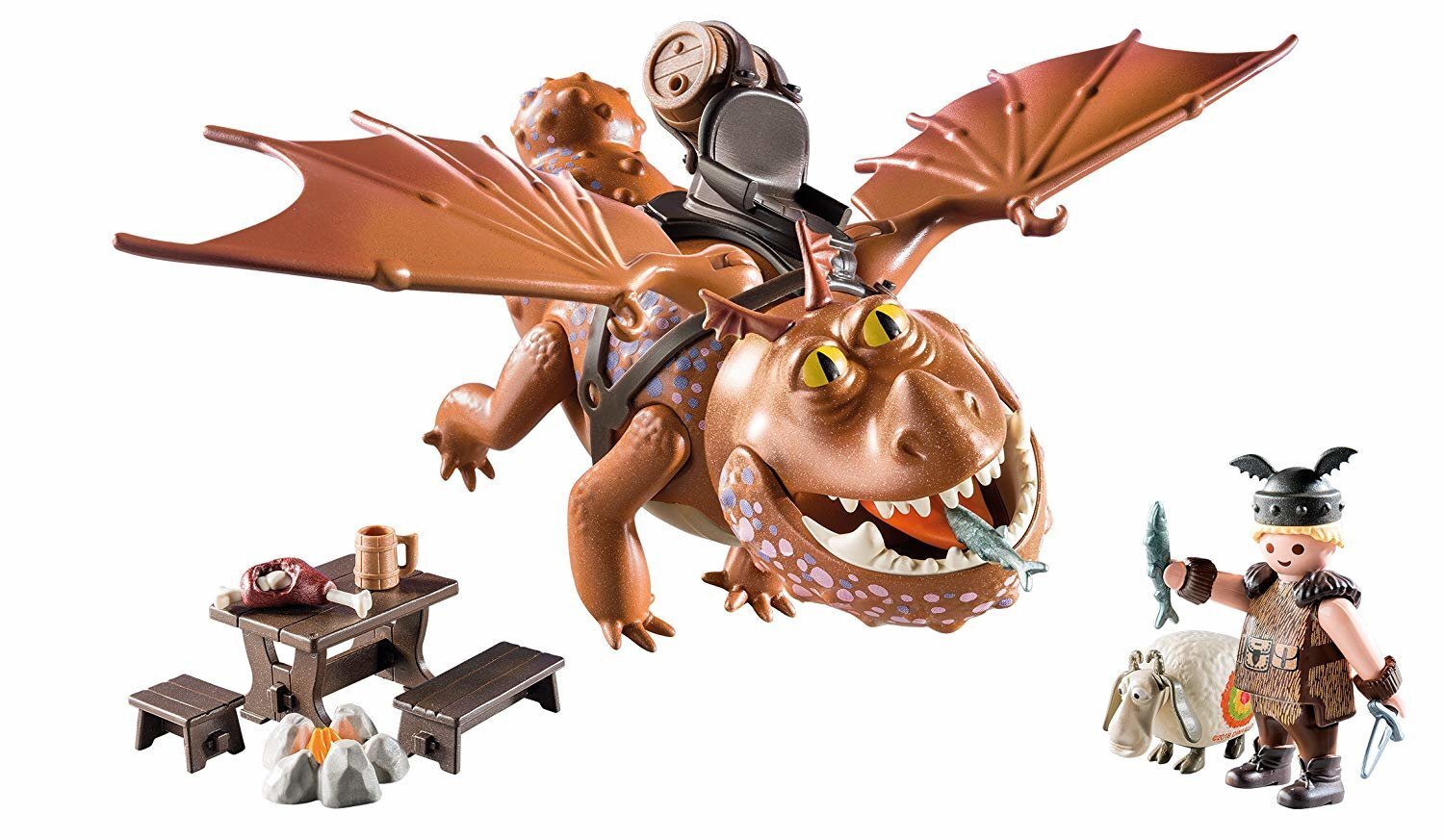 9460 PLAYMOBIL® Dragon, Zvejnieks ar pūķi cena un informācija | Konstruktori | 220.lv