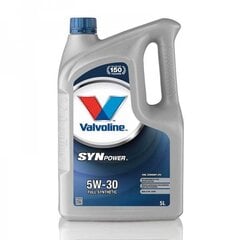 Масло моторное Valvoline SYNPOWER FE 5W30, 5 л цена и информация | Моторное масло | 220.lv