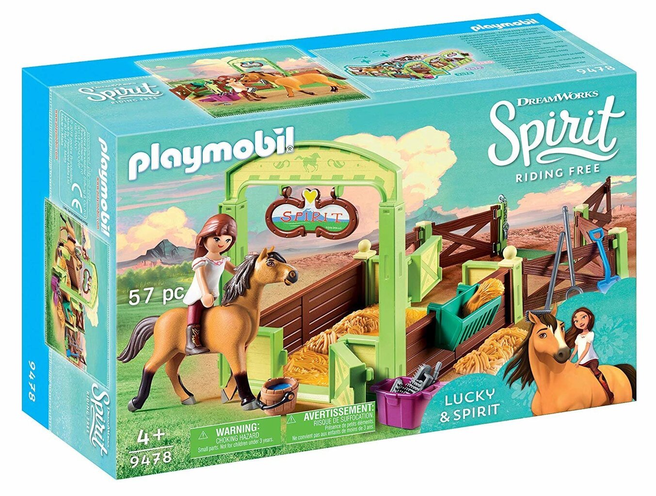 9478 PLAYMOBIL® DreamWorks Spirit, Lucky un Spirit zirgs cena un informācija | Konstruktori | 220.lv