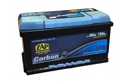 ZAP Carbon EFB 80Ah 750A akumulators cena un informācija | Akumulatori | 220.lv