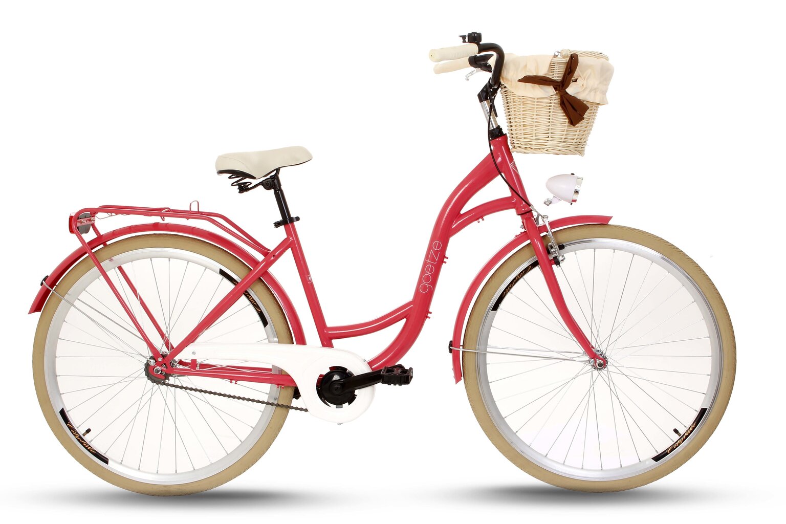 Sieviešu pilsētas velosipēds Goetze Colours 26", rozā/krēmkrāsas cena un informācija | Velosipēdi | 220.lv