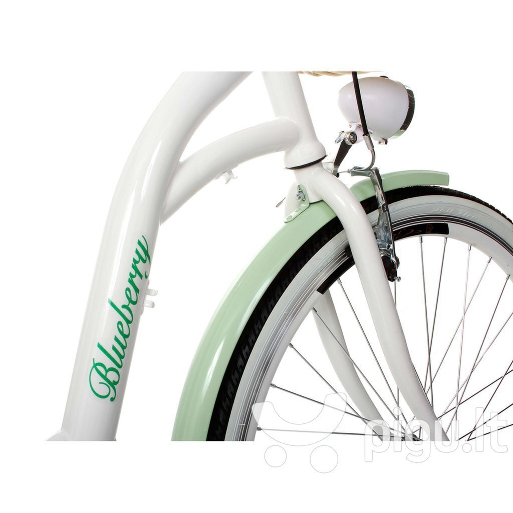 Sieviešu pilsētas velosipēds Goetze Blueberry Nexus 3 26", balts/zaļš cena un informācija | Velosipēdi | 220.lv
