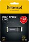 Intenso 3.1 128GB High Speed Line 3537491, melns cena un informācija | USB Atmiņas kartes | 220.lv