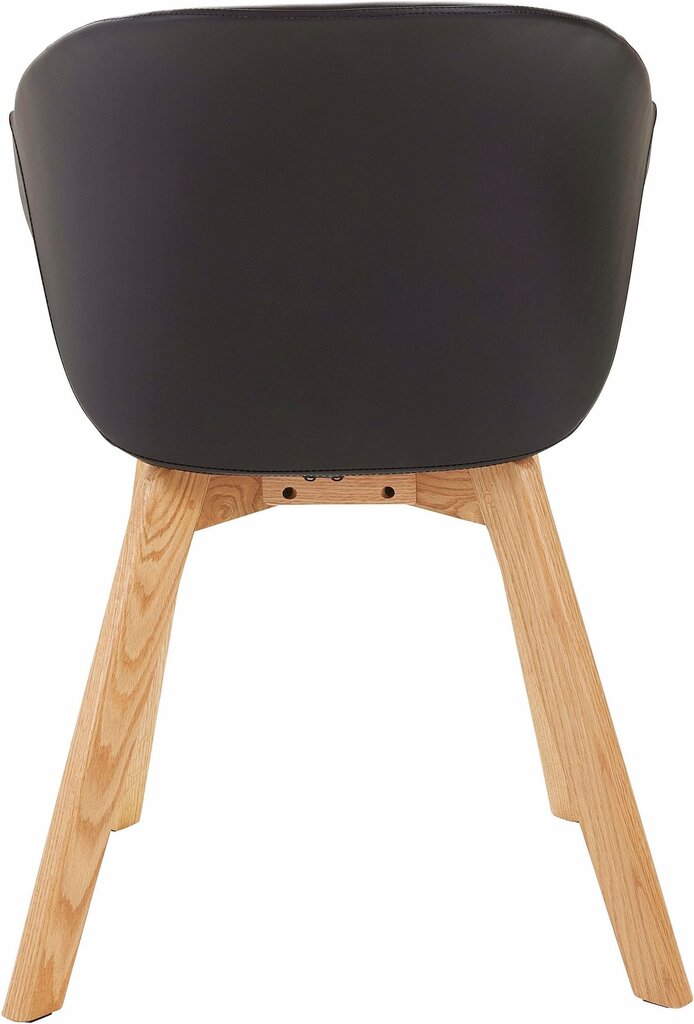 2-krēslu komplekts Baxter, melns cena un informācija | Virtuves un ēdamistabas krēsli | 220.lv