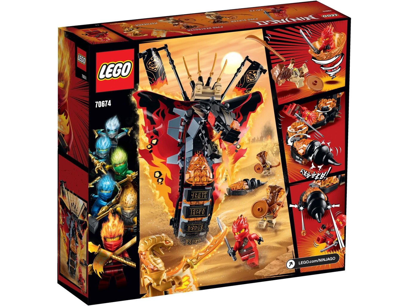 70674 LEGO® NINJAGO Uguns ilknis cena un informācija | Konstruktori | 220.lv