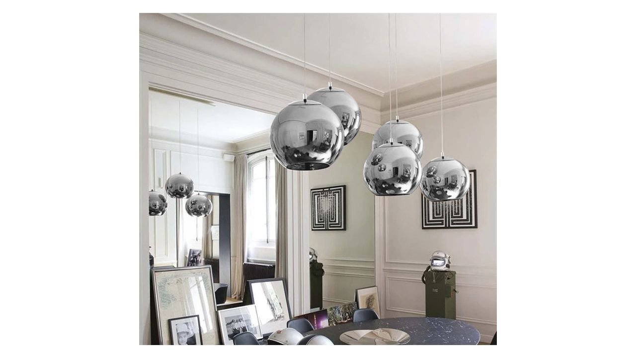 Piekaramā lampa Silver Ball 3 цена и информация | Piekaramās lampas | 220.lv