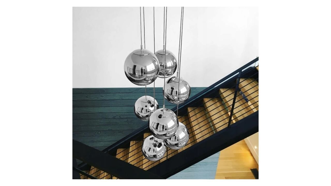 Piekaramā lampa Silver Ball 3 цена и информация | Lustras | 220.lv