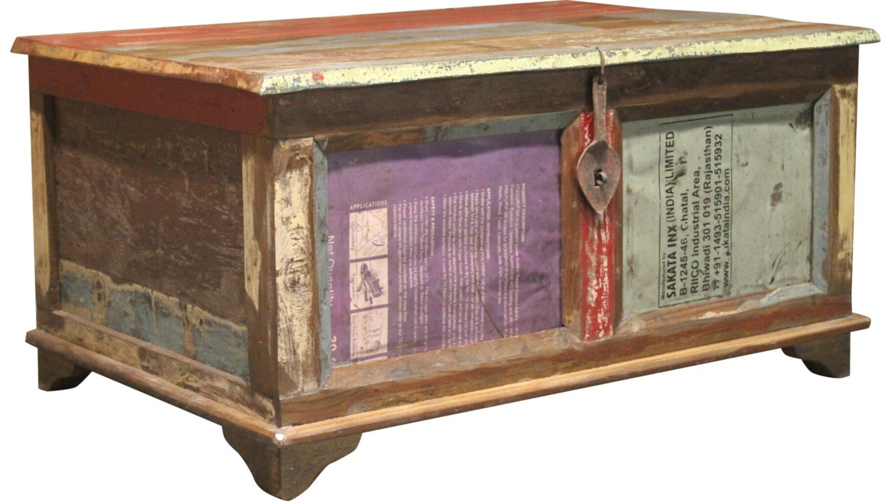 Kafijas galdiņš-kaste Glenn, krāsaina cena un informācija | Žurnālgaldiņi | 220.lv