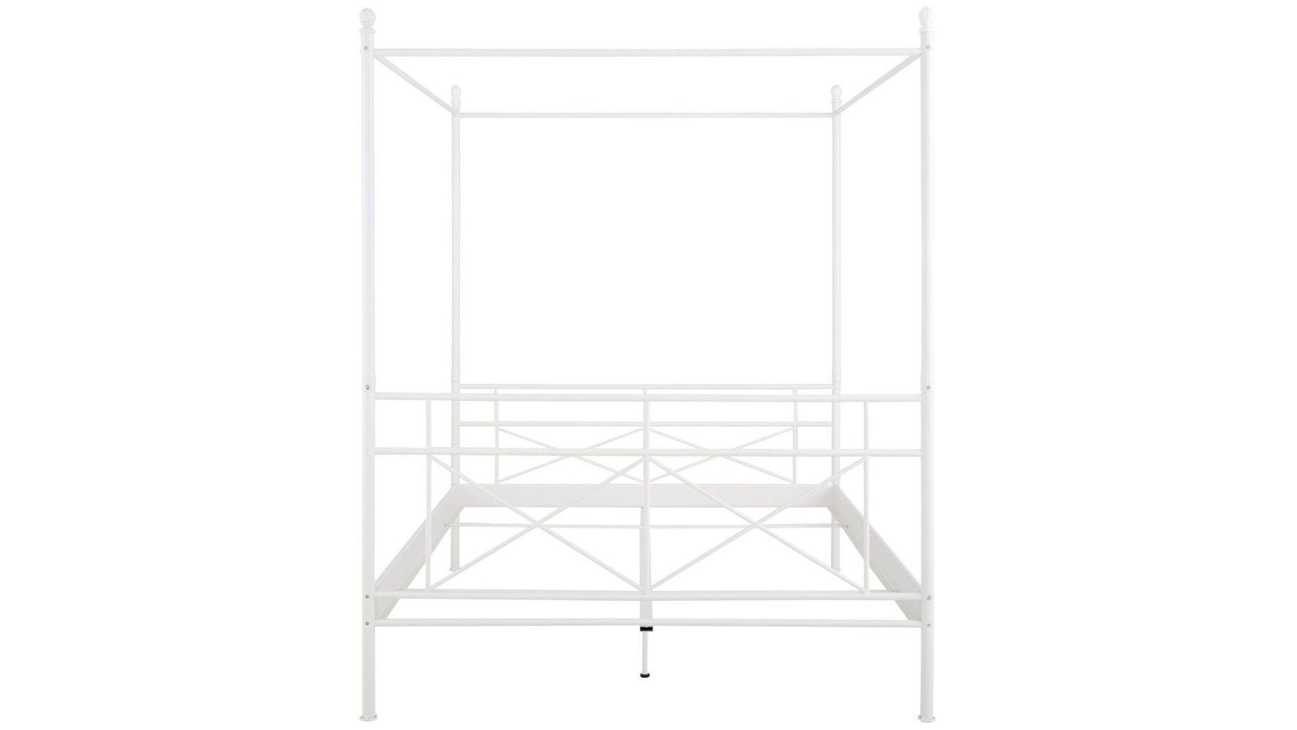 Gulta Tanja Canopy, 160x200 cm, balta cena un informācija | Gultas | 220.lv