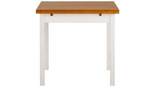 Раздвижной стол Marlon, белый / коричневый цена и информация | Кухонные и обеденные столы | 220.lv
