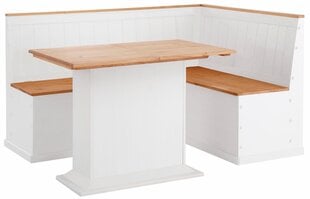 Обеденный комплект Silas S, белый/цвет дуба цена и информация | Комплекты мебели для столовой | 220.lv