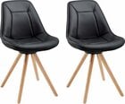 Комплект из 2-х стульев Mel, черного цвета