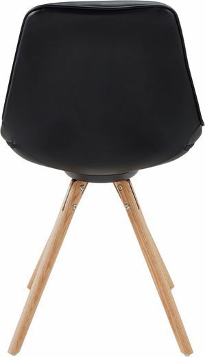 2-u krēslu komplekts Mel, melns cena un informācija | Virtuves un ēdamistabas krēsli | 220.lv