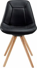 Комплект из 2-х стульев Mel, черного цвета цена и информация | Стулья для кухни и столовой | 220.lv