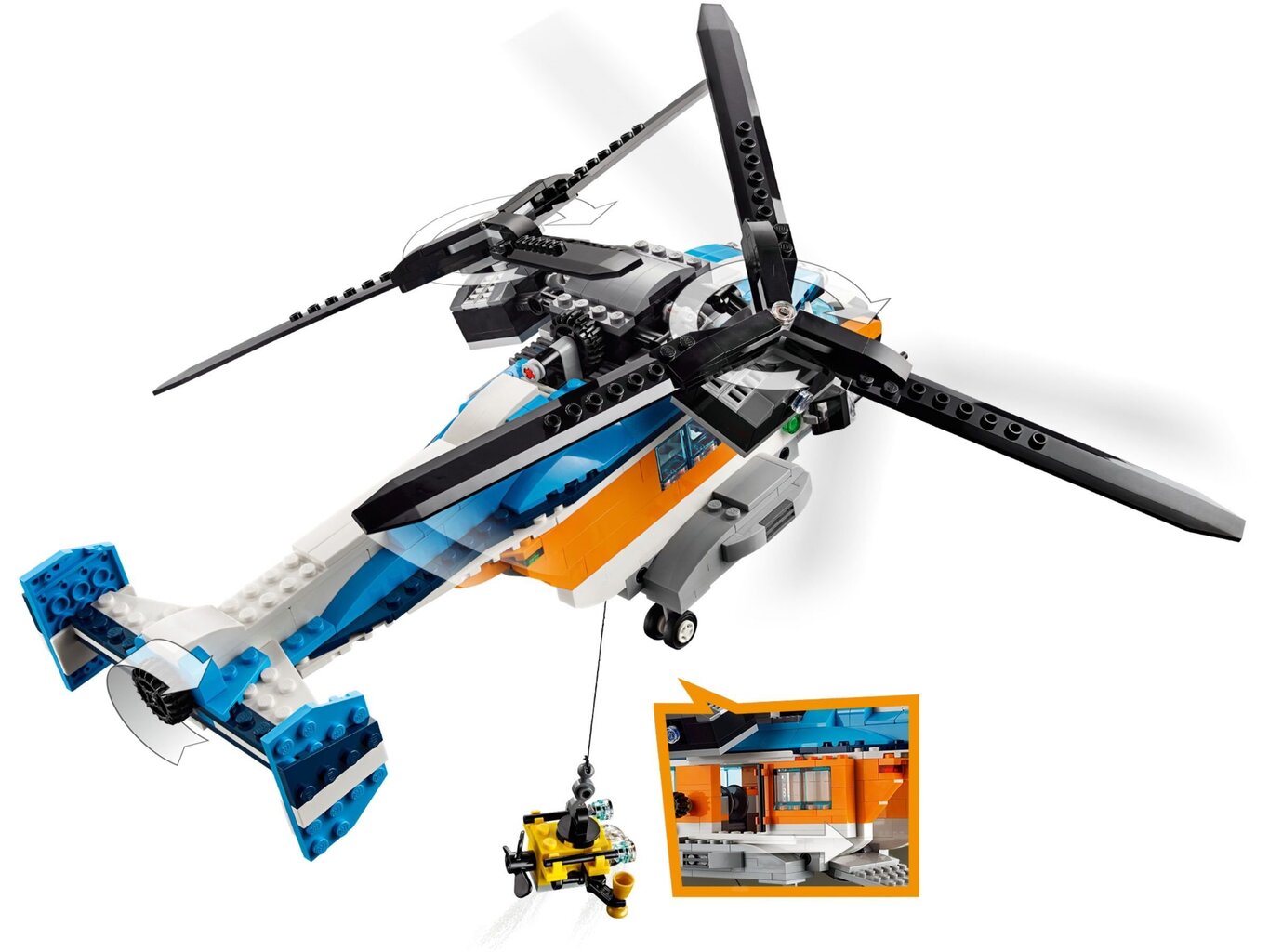 31096 LEGO® Creator Dubultrotoru helikopters cena un informācija | Konstruktori | 220.lv