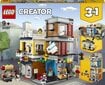 31097 LEGO® CREATOR Pilsētas nams ar zooveikalu un kafejnīcu цена и информация | Konstruktori | 220.lv