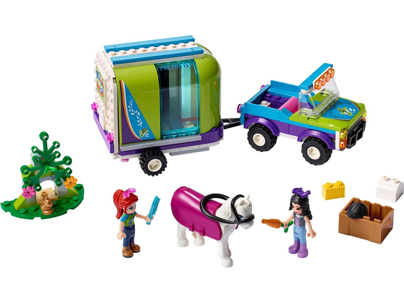 41371 LEGO® Friends Mias zirgu piekabe cena un informācija | Konstruktori | 220.lv