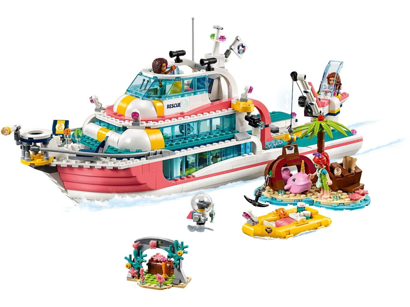 41381 LEGO® Friends Glābšanas laiva cena un informācija | Konstruktori | 220.lv