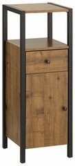 Шкаф Herm 1D1S коричневый / черный цена и информация | Шкафчики для ванной | 220.lv