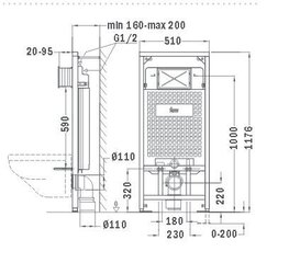 Zemapmetuma rāmis Teka Tekmodul 2, 73.100.02.00 цена и информация | Детали для унитазов, биде | 220.lv