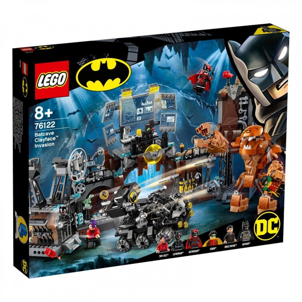 76122 LEGO® DC Comics Super Heroes Clayface вторжение в пещеру Бэтмена цена  | 220.lv