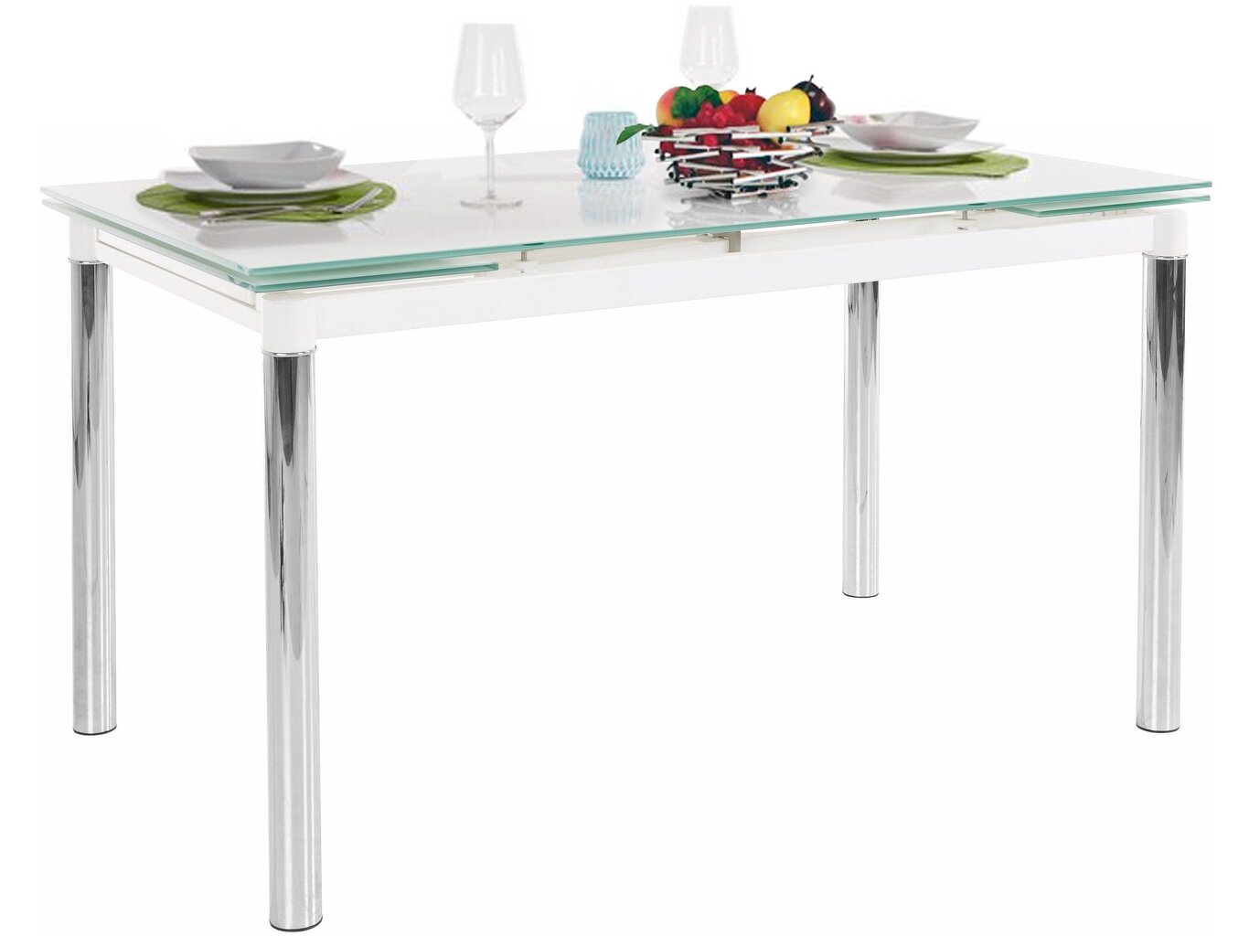 Galds Pippa 80x140 cm, balts cena un informācija | Virtuves galdi, ēdamgaldi | 220.lv